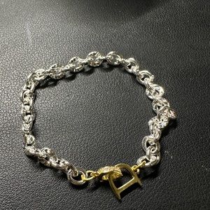 Silver chain bracelet